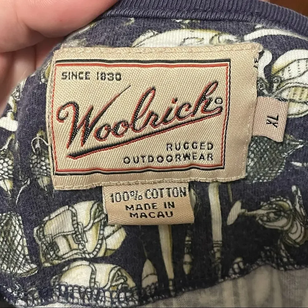 Men's‎ Woolrich Fishing Patterned T-shirt